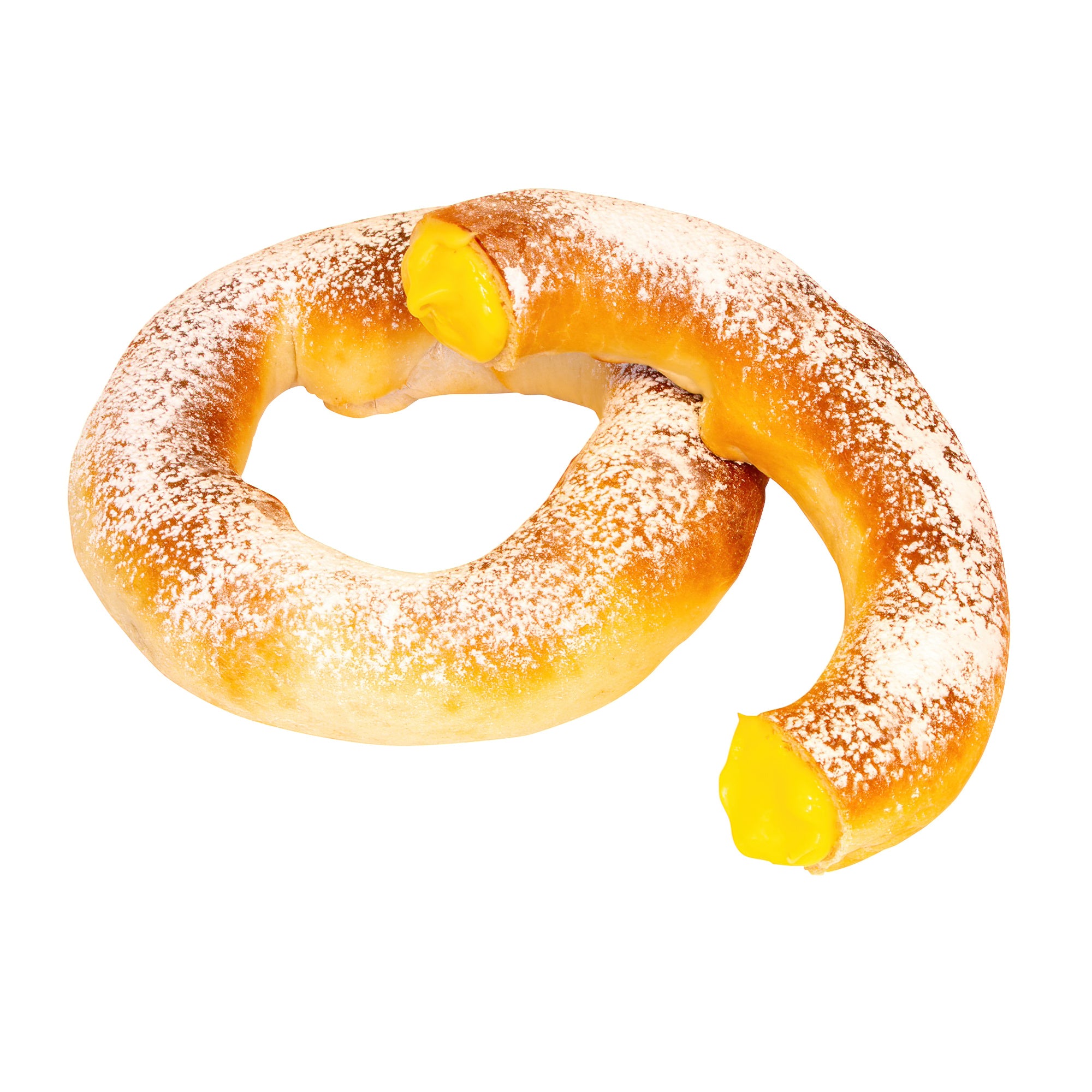 Pretzel met vanilla