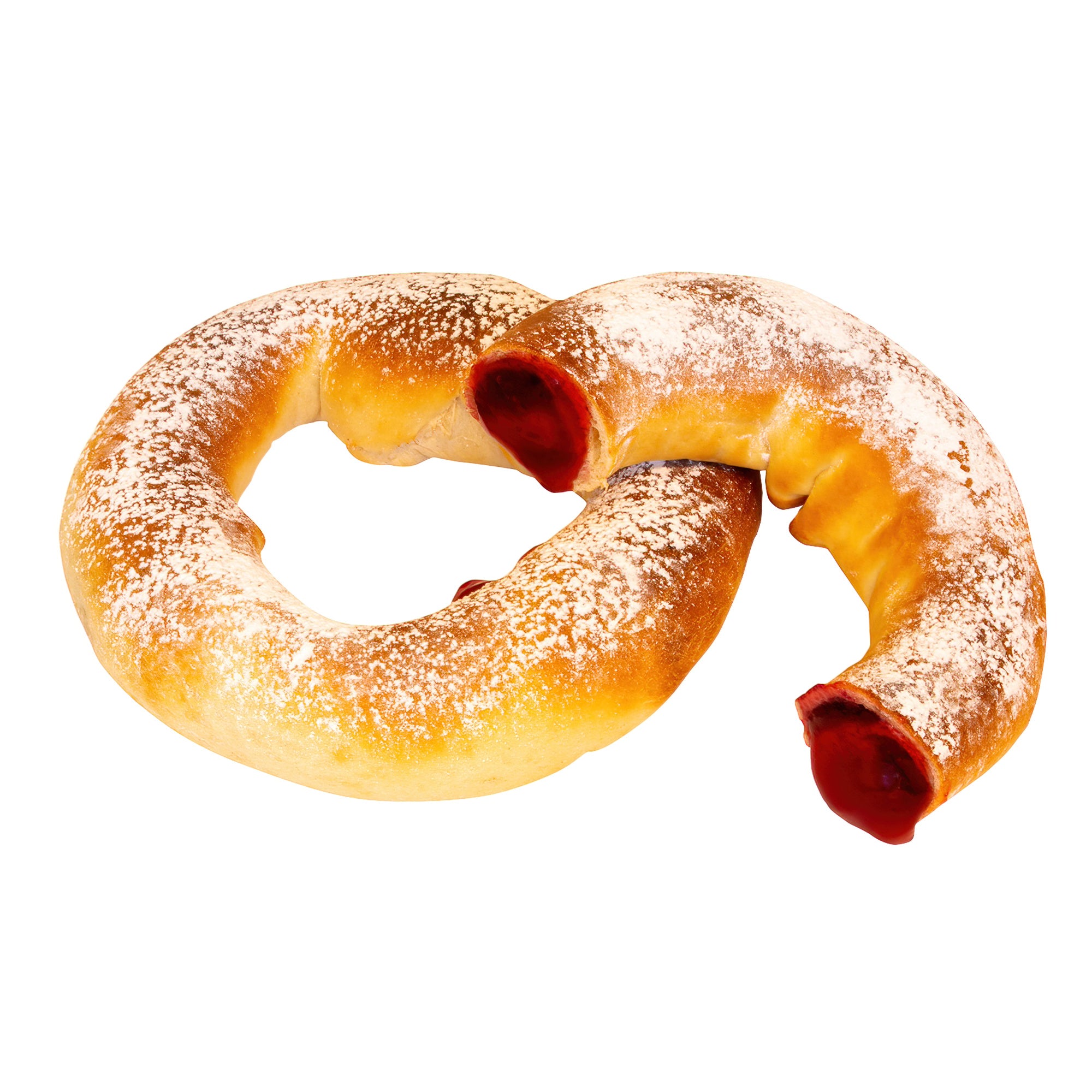 Pretzel met pruimen