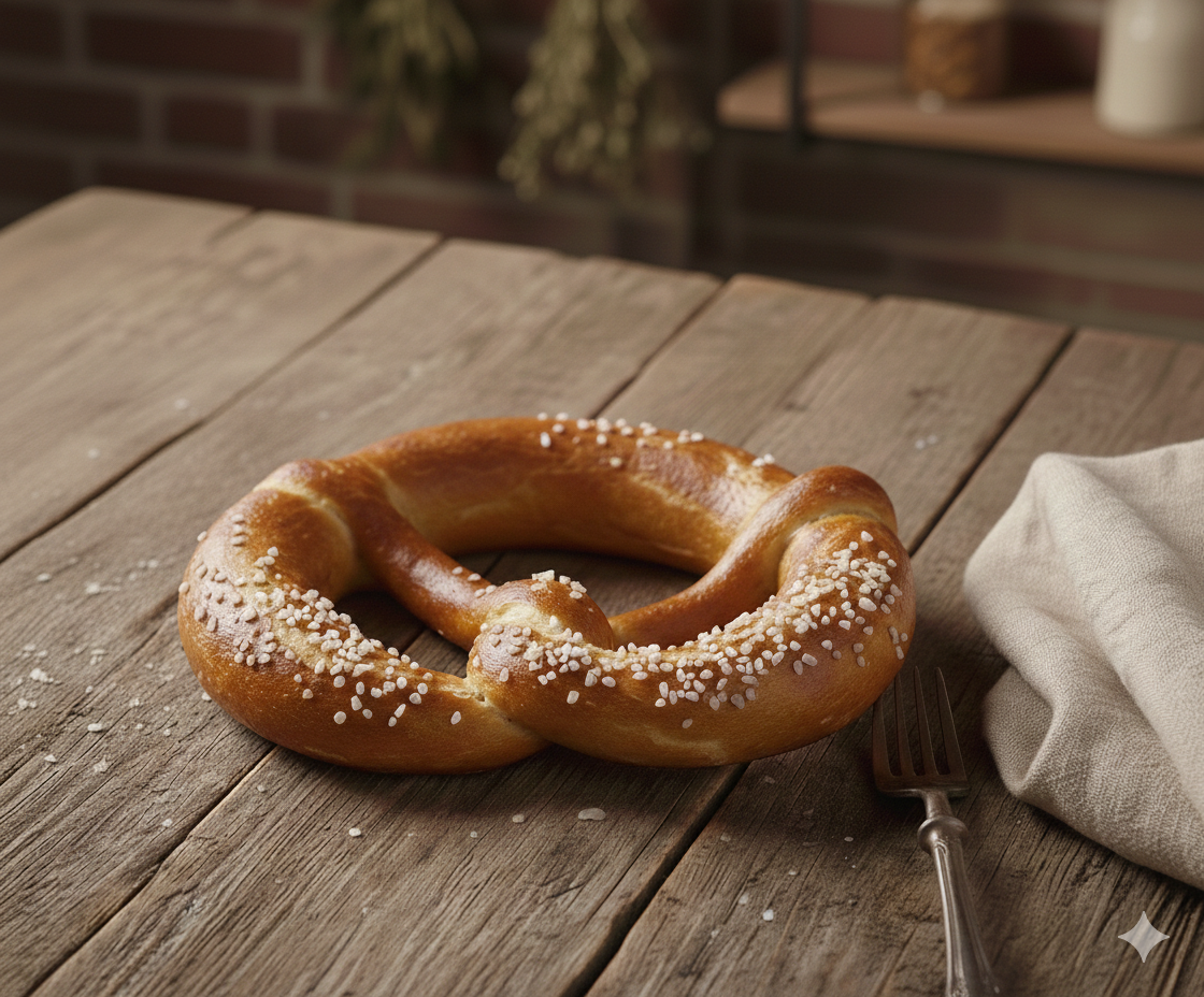 Pretzel met zout
