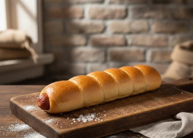 Pretzelking met varkensworst