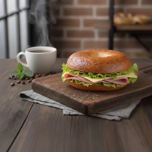 Bagel met Ham en groenten - Pretzel King
