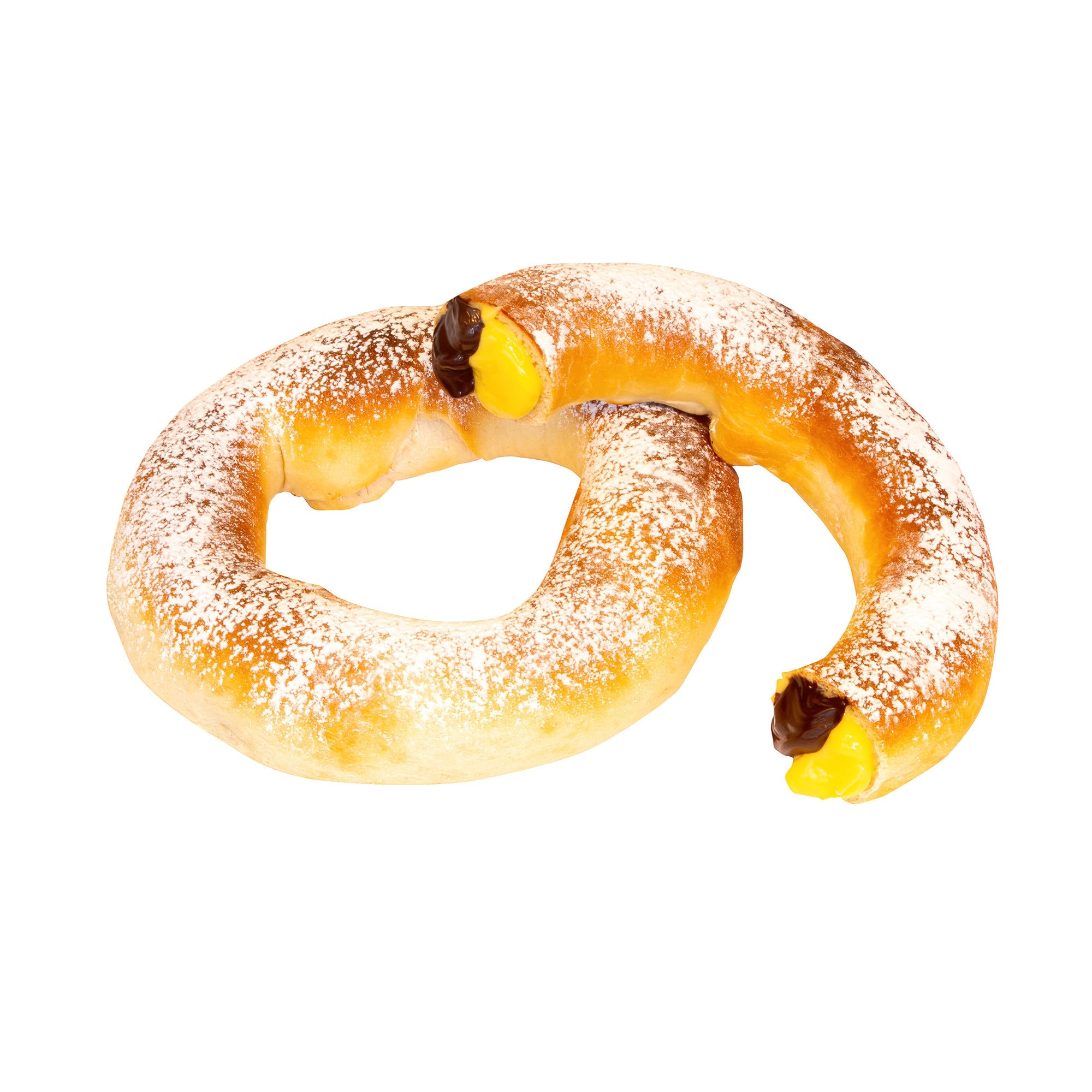 Pretzel met chocovanilla